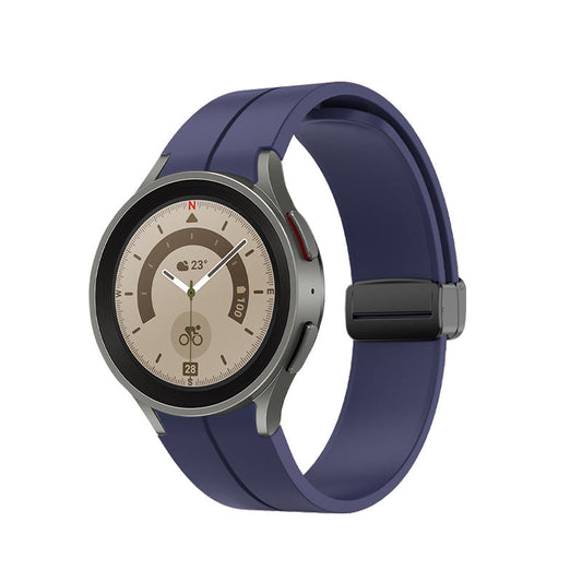 SYSTEM-S 20 mm sílikonól fyrir Samsung Galaxy Watch 5 4 snjallúr í bláu