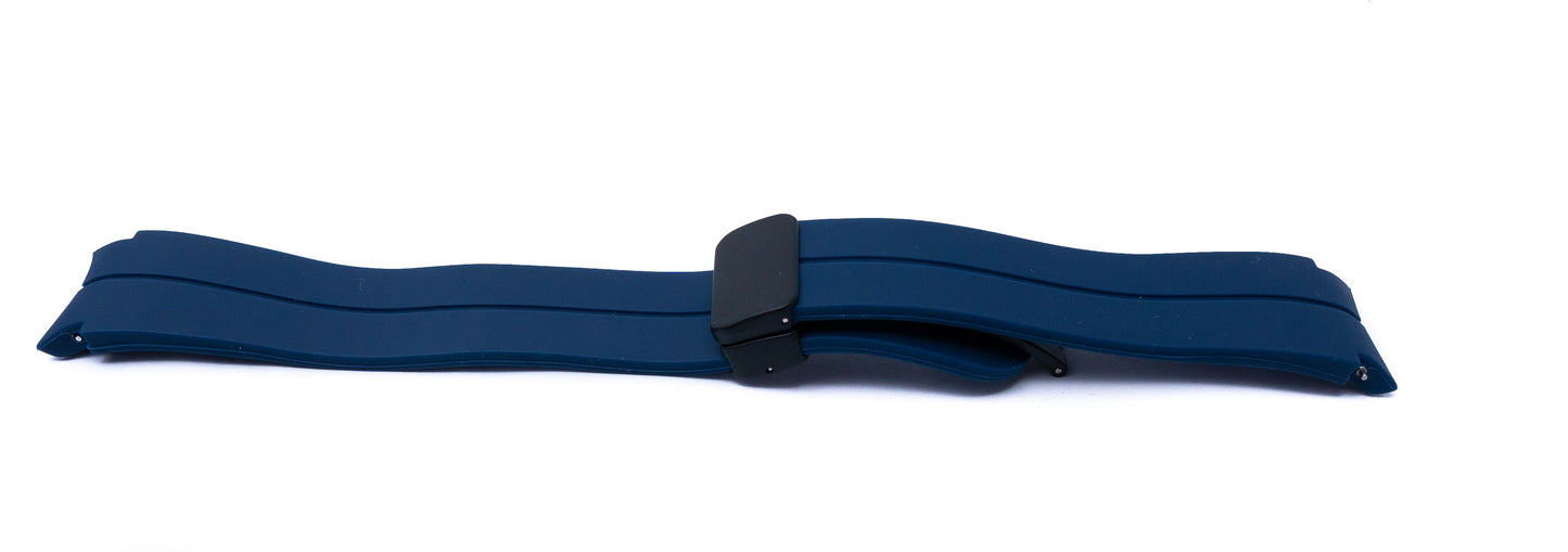 SYSTEM-S 20 mm sílikonól fyrir Samsung Galaxy Watch 5 4 snjallúr í bláu