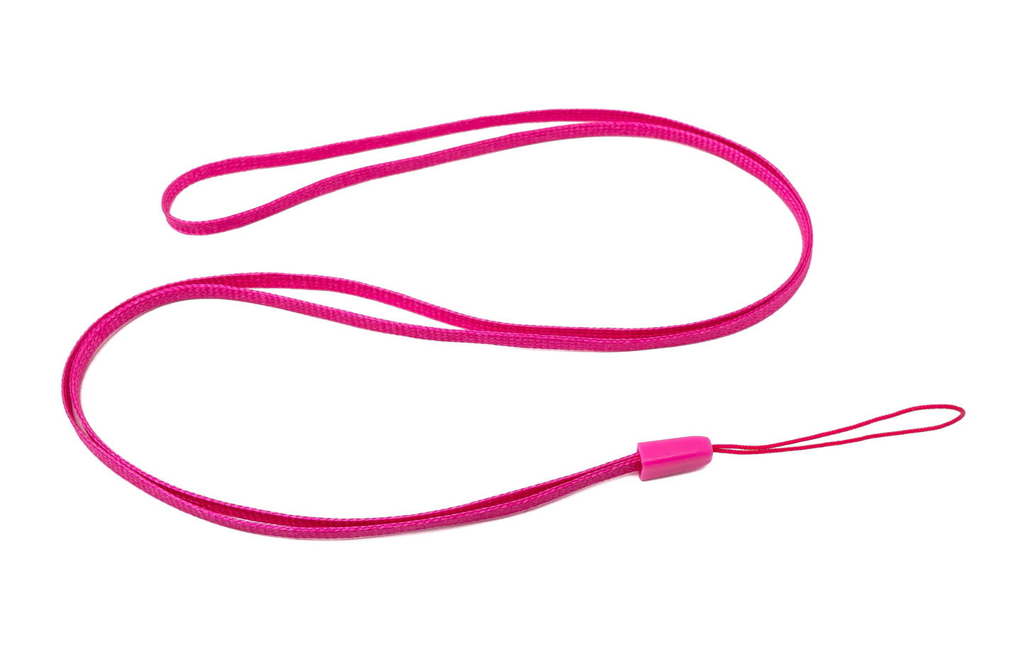 SYSTEM-S 5x Halsband Umhängeband Trageband mit Schlaufe in Pink für Smartphone MP3-Player