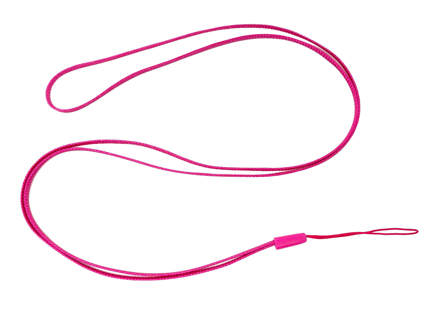 SYSTEM-S 5x Halsband Umhängeband Trageband mit Schlaufe in Pink für Smartphone MP3-Player