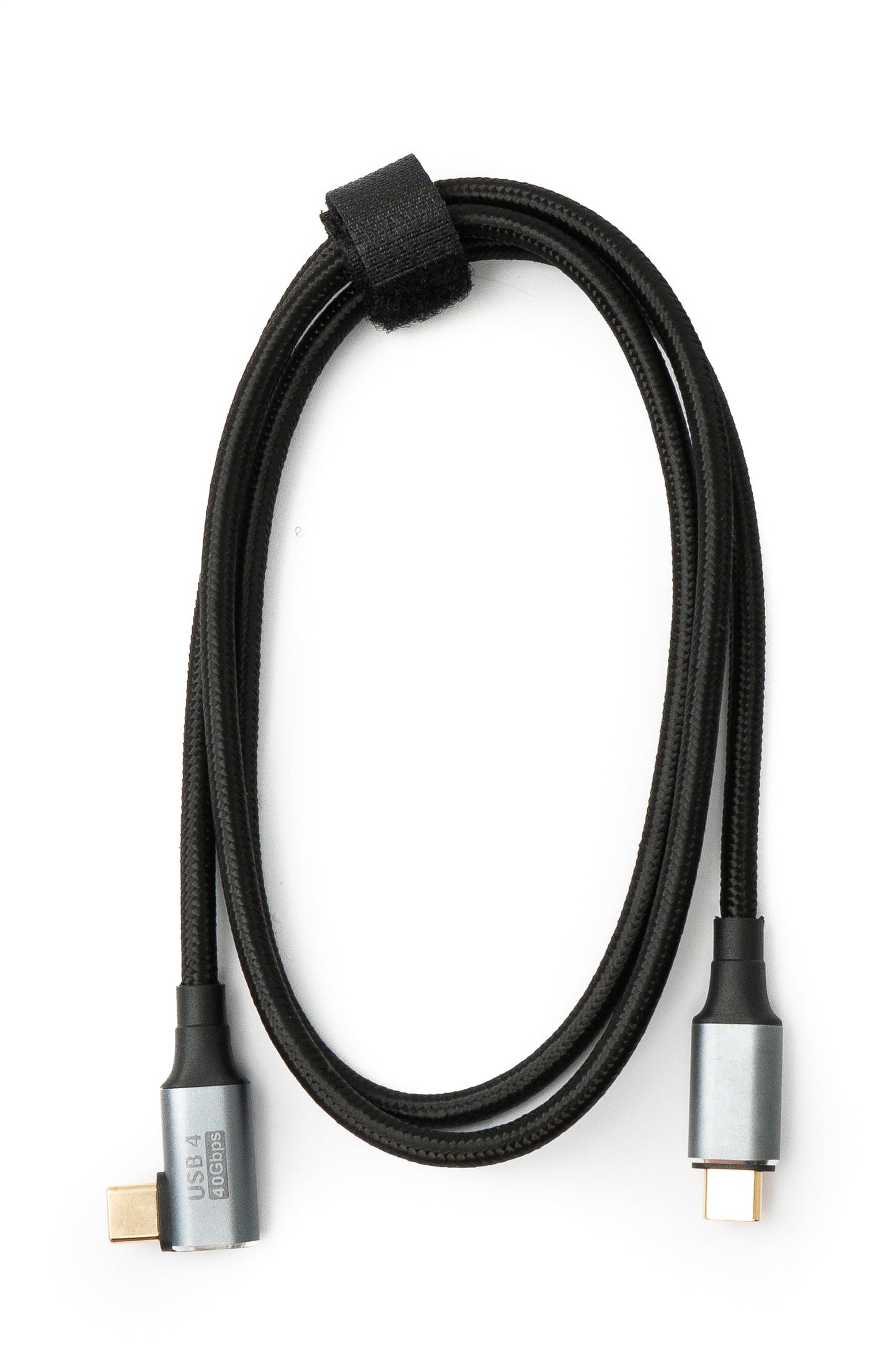 SYSTEM-S USB4 USB snúra 100 cm Tegund C karlkyns í karlkyns 40 Gbit/s USB 4.0 fléttaður vinkull