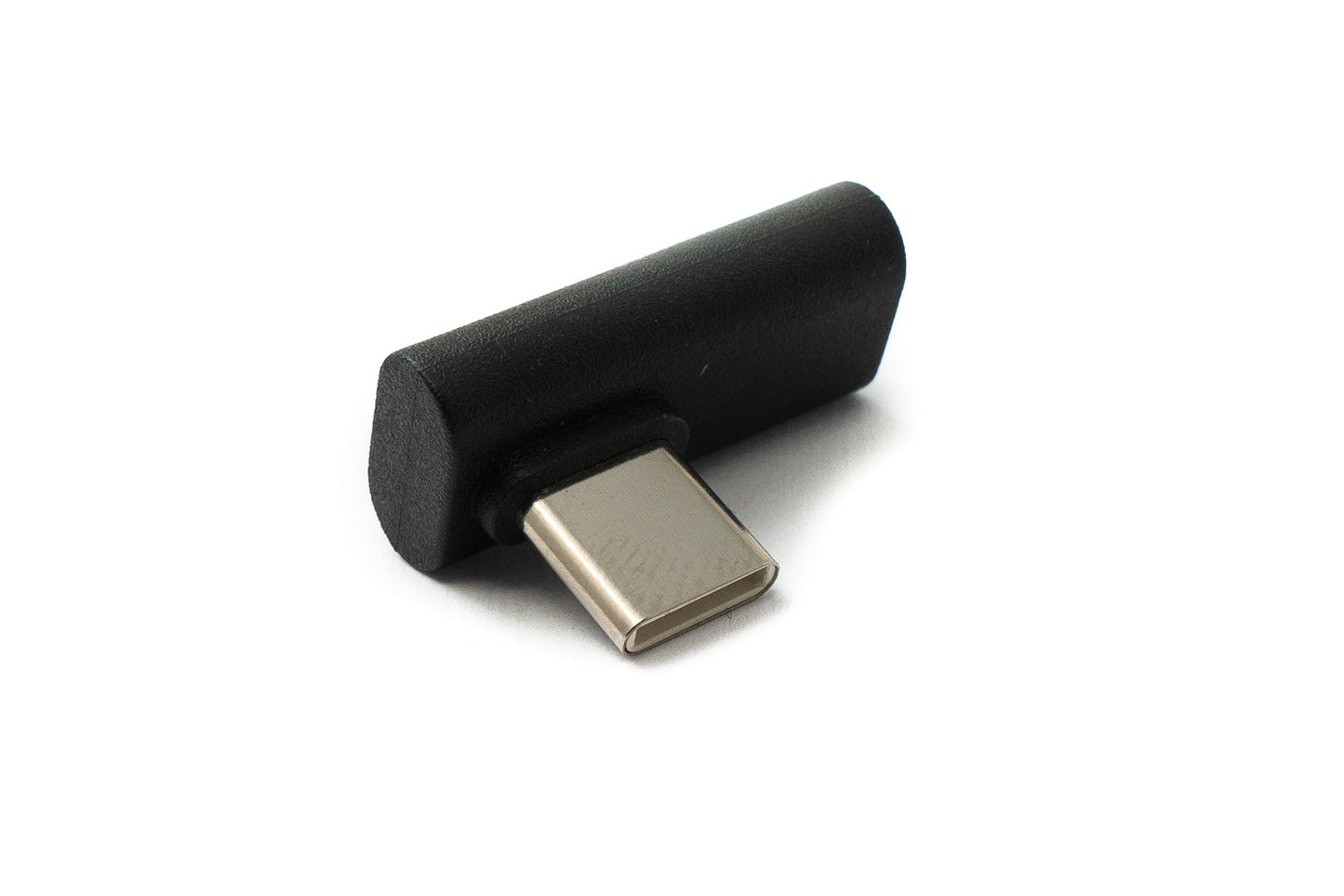 SYSTEM-S USB 3.1 Gen 2 millistykki af gerðinni C karlkyns í kvenkyns hornsnúra í svörtu
