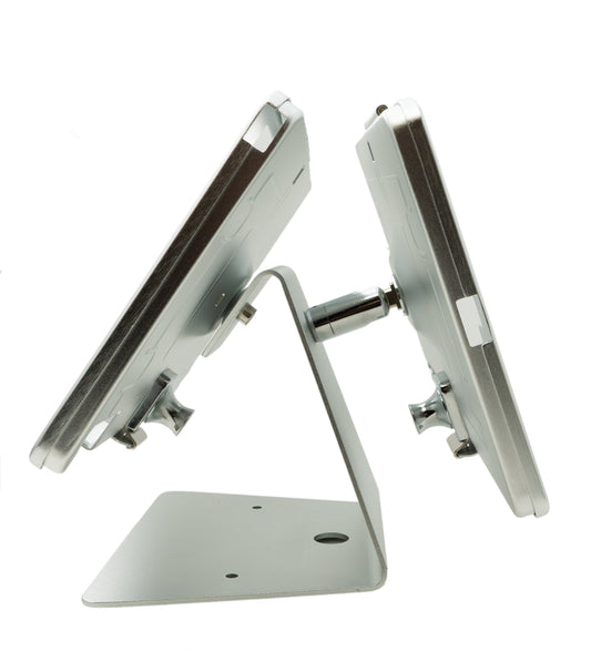 Table stand dual 360° holder lockable for iPad Pro 10.5" (2017) in gray