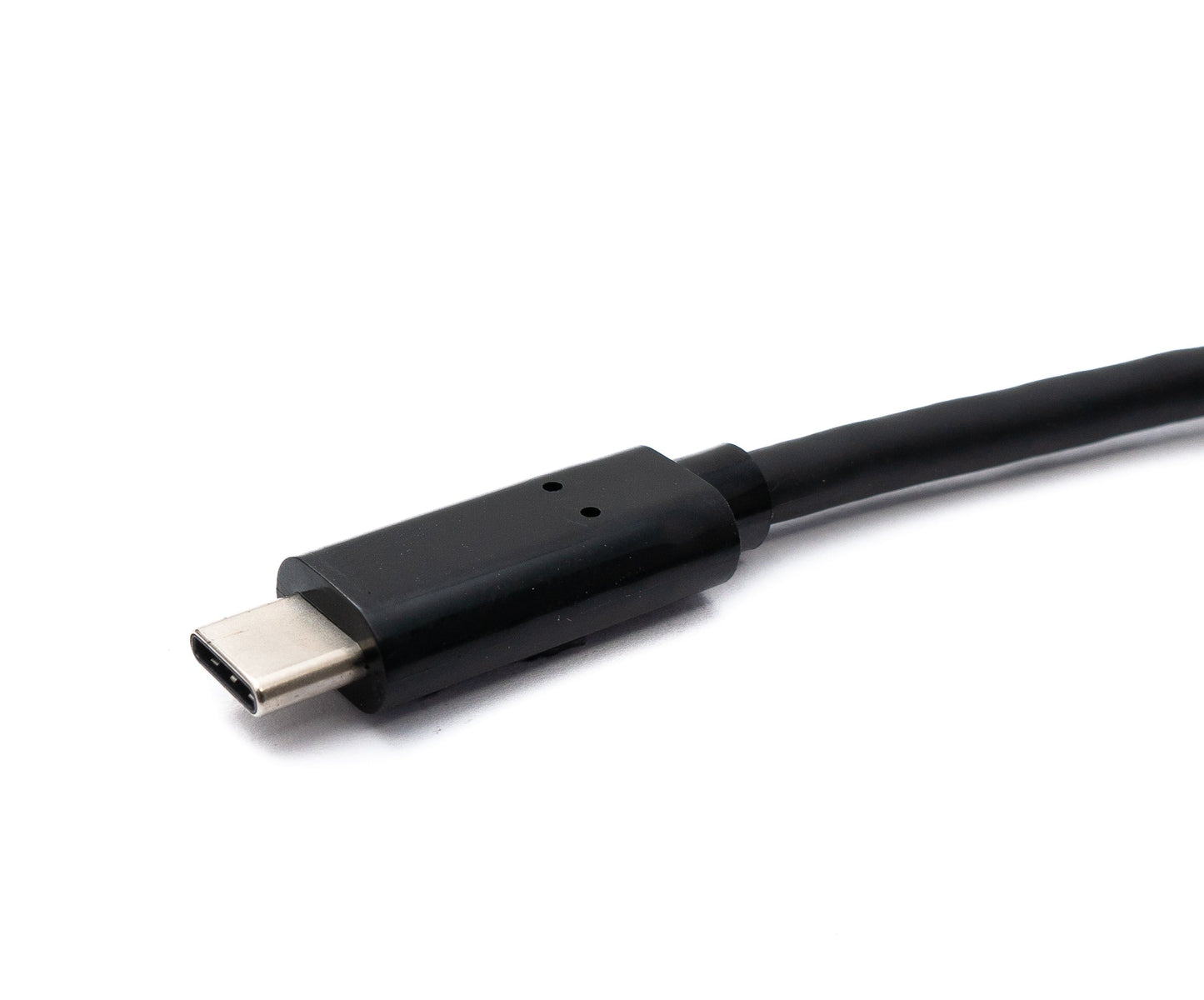 SYSTEM-S USB 3.2 Gen 1 snúra 200 cm Tegund C karlkyns í karlkyns U-snúningur 180° horn Svart