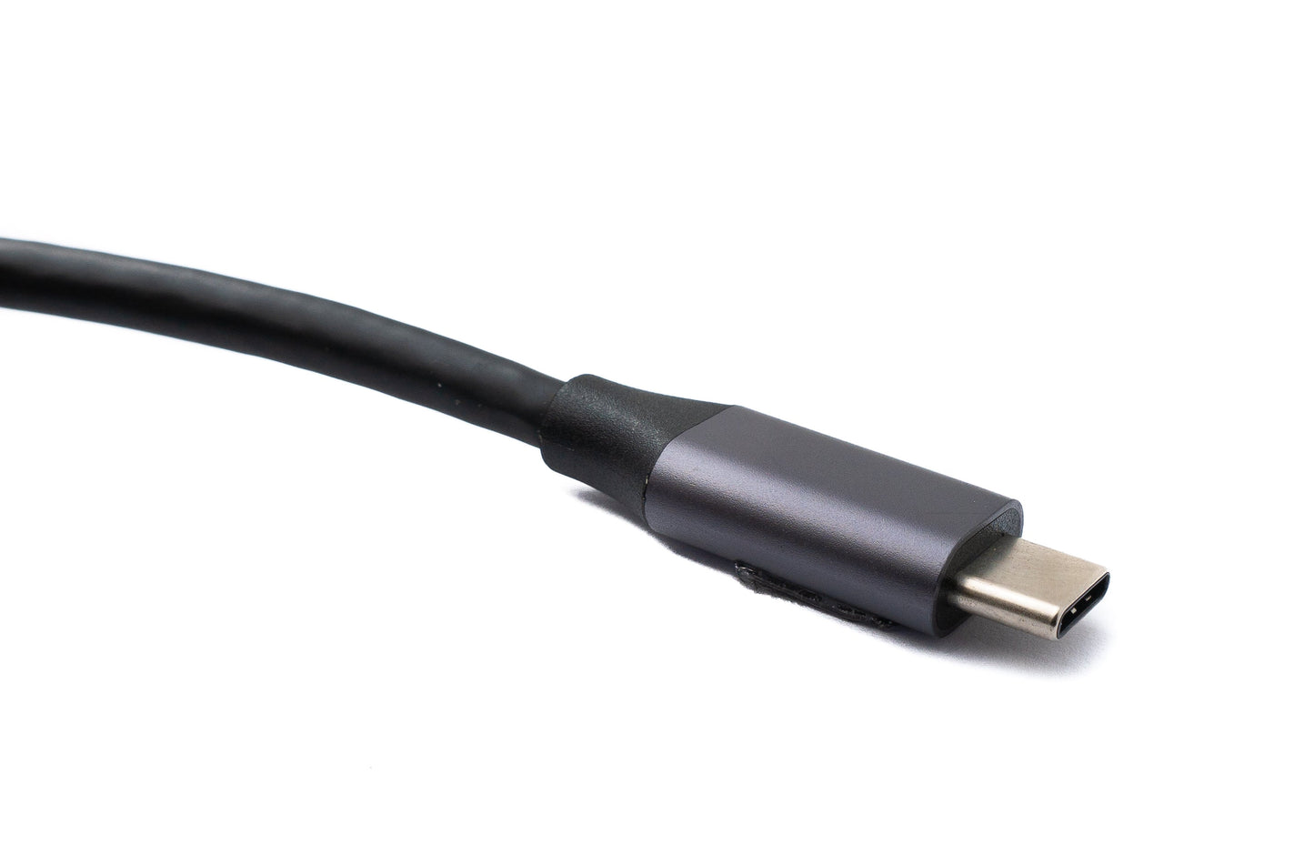 SYSTEM-S USB 3.2 Gen 1 Kabel 150 cm Typ C Stecker zu Stecker Winkel in Schwarz