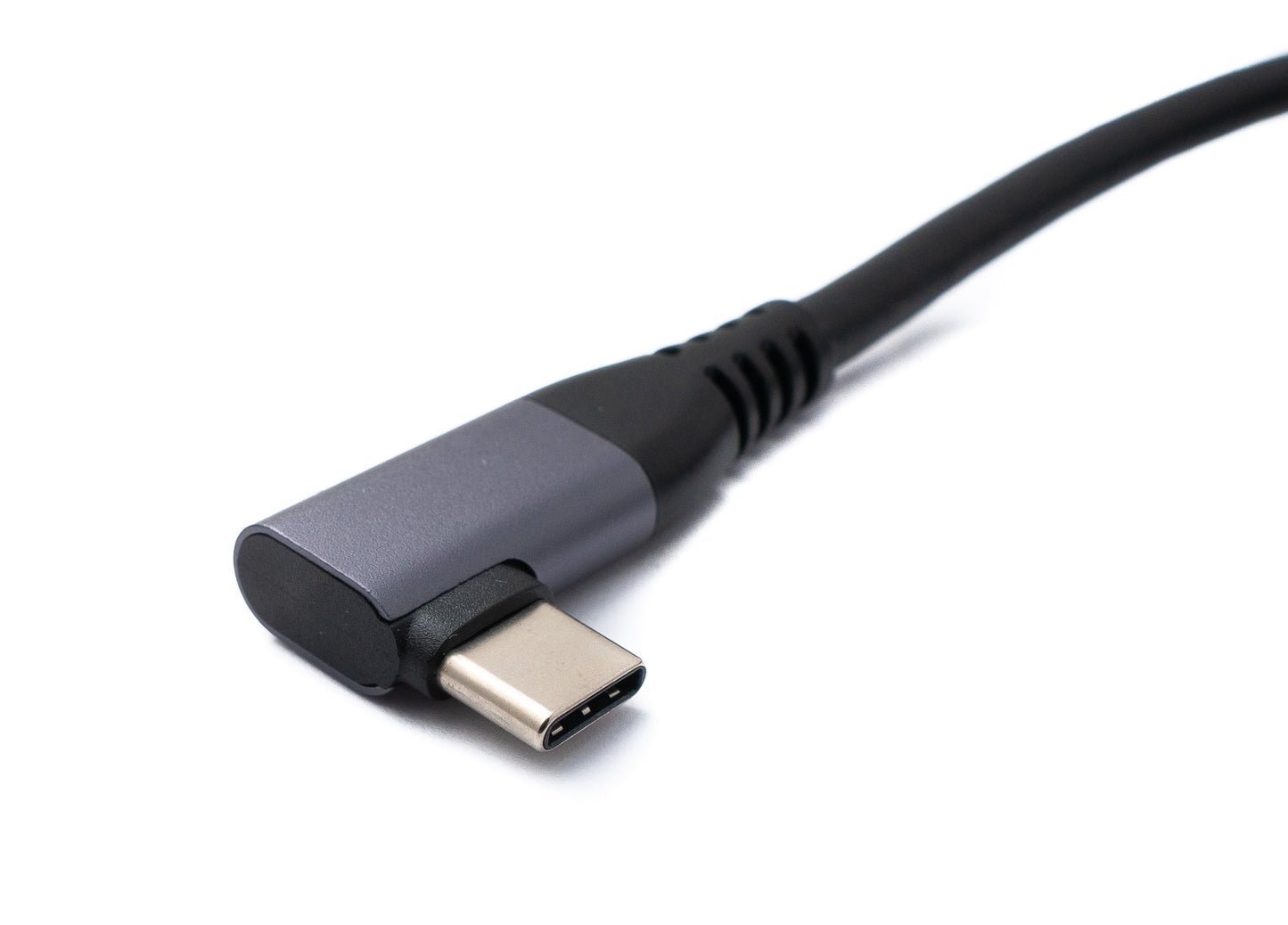 SYSTEM-S USB 3.2 Gen 1 Kabel 150 cm Typ C Stecker zu Stecker Winkel in Schwarz