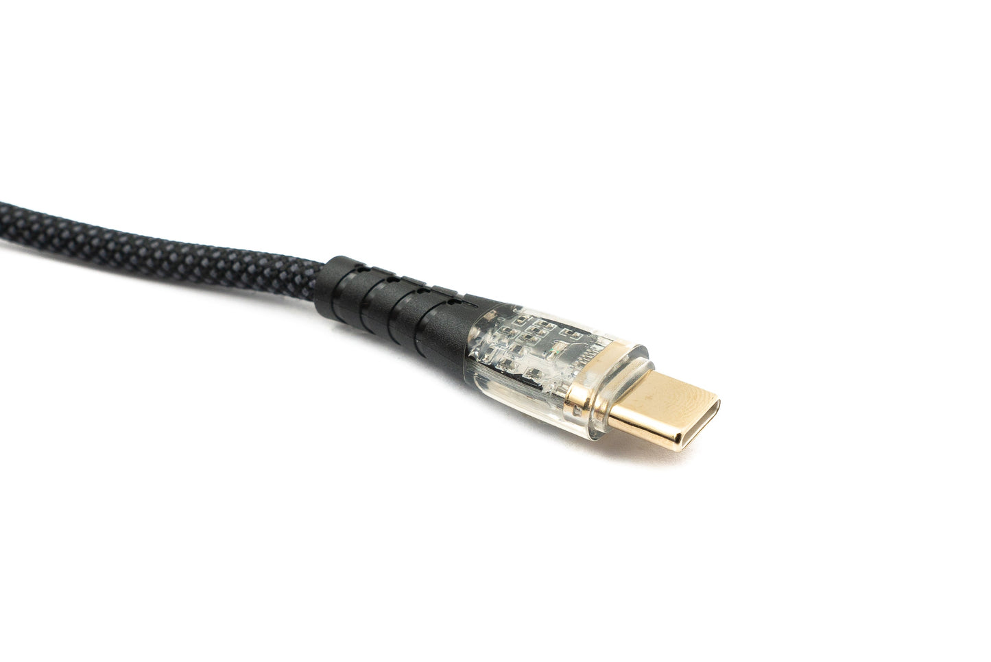 SYSTEM-S USB 3.1 Tegund C Kapall 100 cm Karlkyns í Karlkyns 5 Gbit/s Fléttaður Svartur