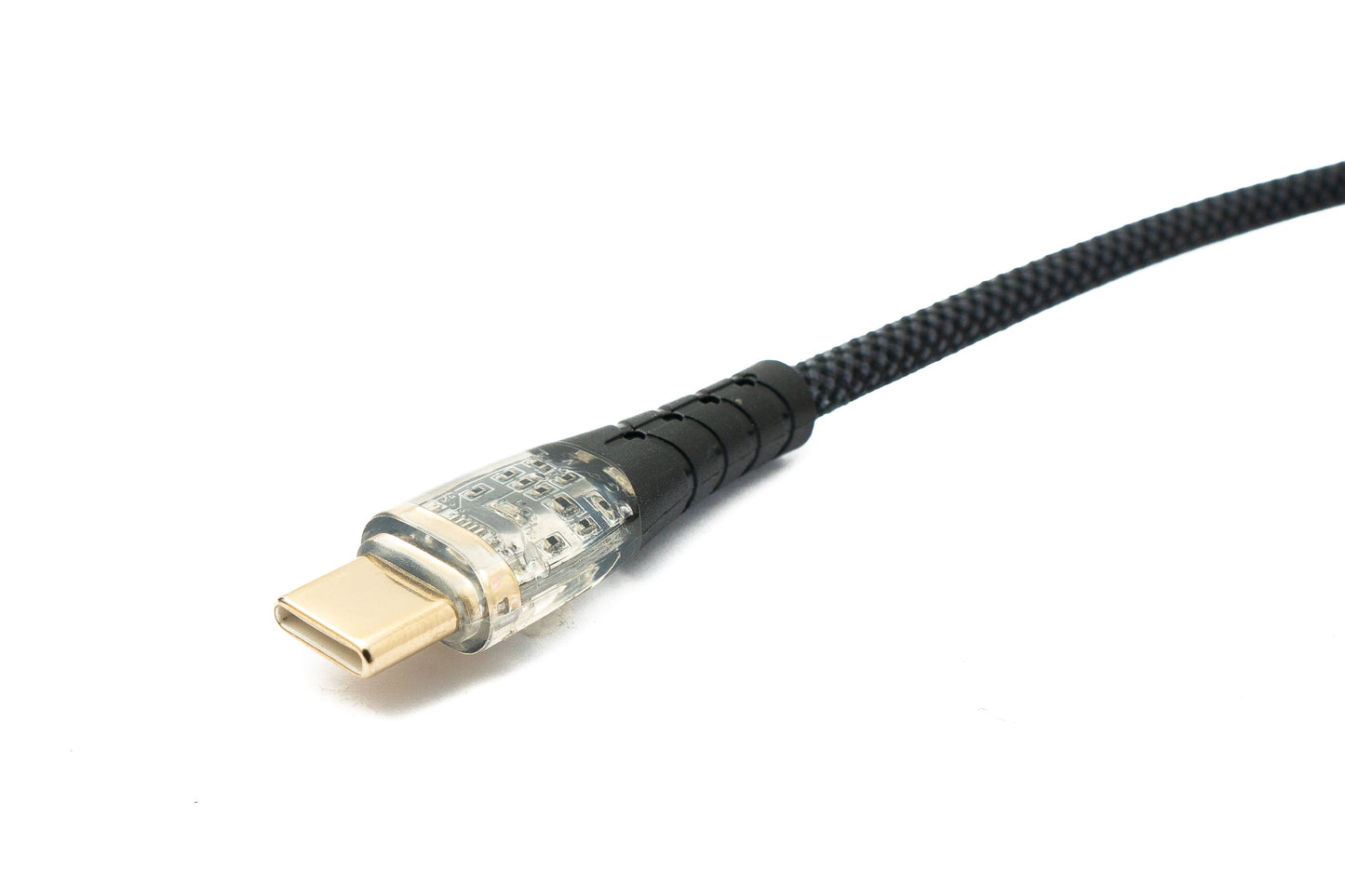 SYSTEM-S USB 3.1 Tegund C Kapall 100 cm Karlkyns í Karlkyns 5 Gbit/s Fléttaður Svartur