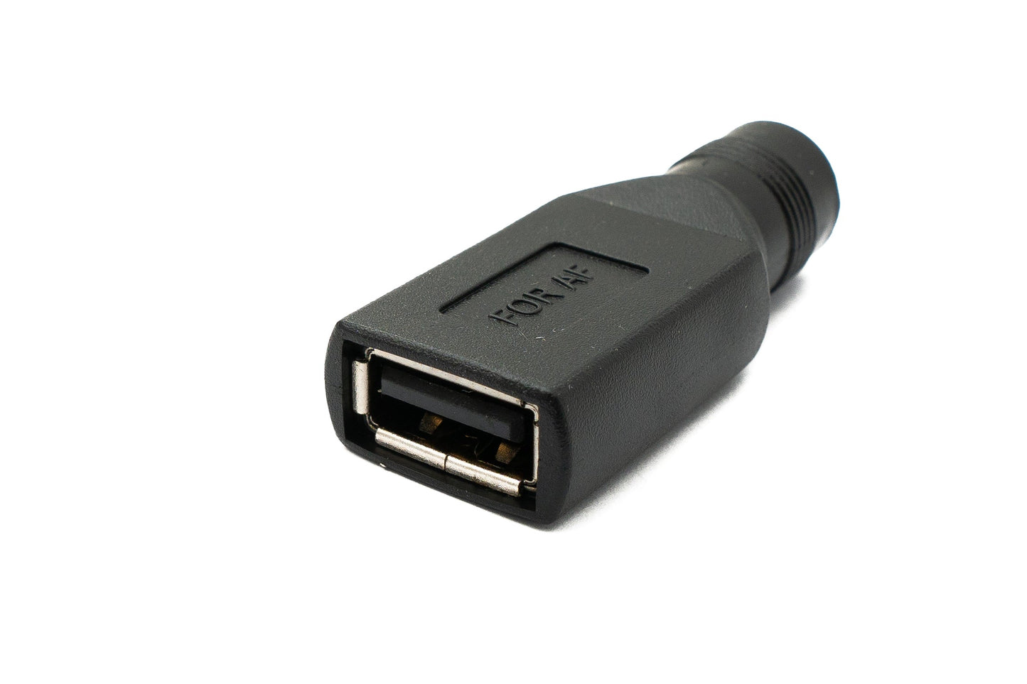 SYSTEM-S DC Adapter 20V 5.5 x 2.1 female to USB 2.0 female cable in black
