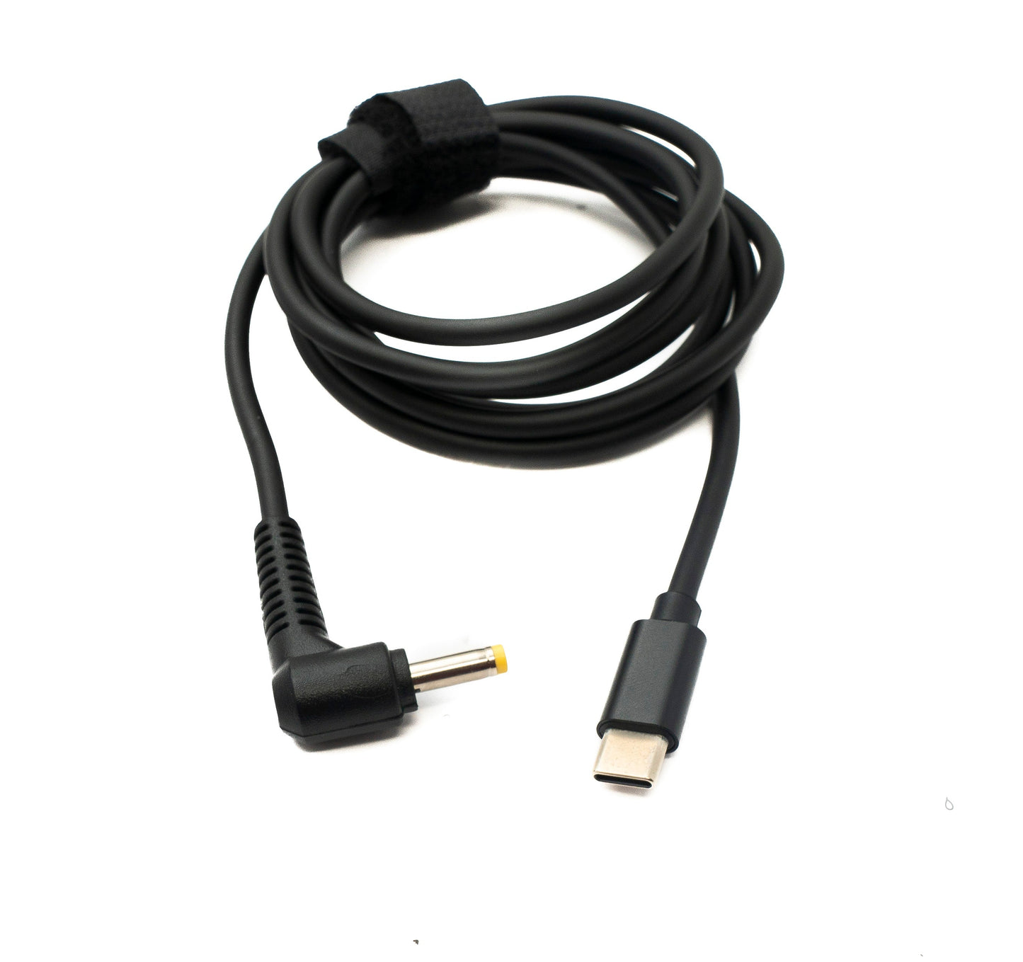 SYSTEM-S DC 9V snúra 150 cm 4.0 x 1.7 tengi í USB 3.1 Tegund C tengi, horntengi