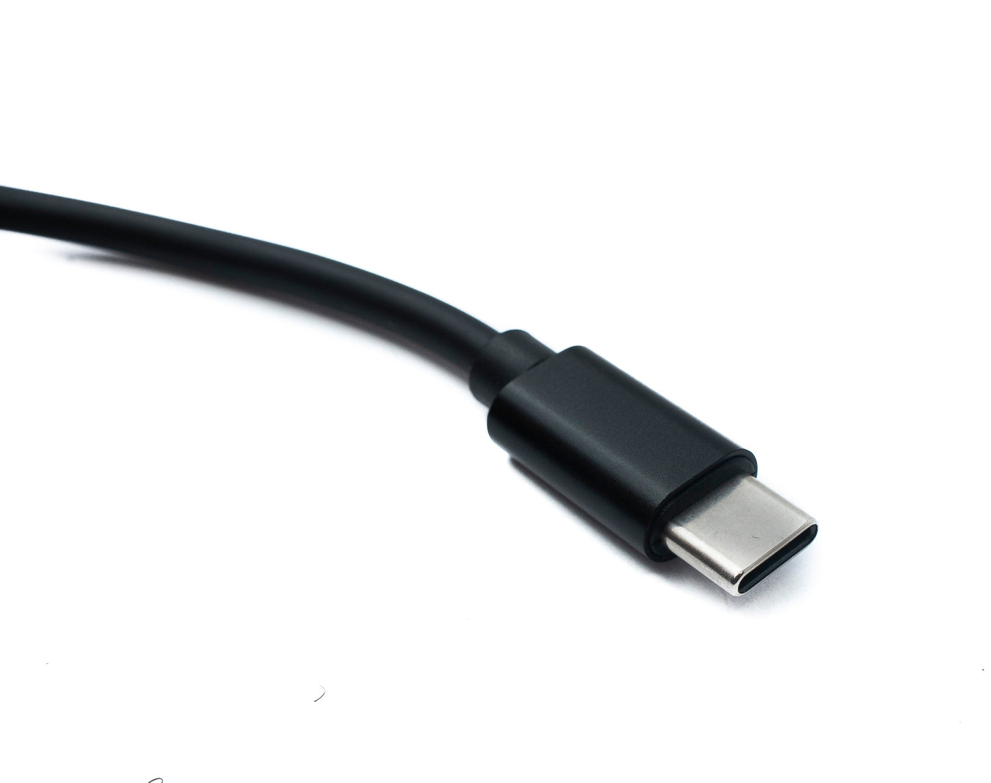SYSTEM-S DC 12V snúra 150 cm 3.0 x 1.1 tengi í USB 3.1 Tegund C tengi, horntengi