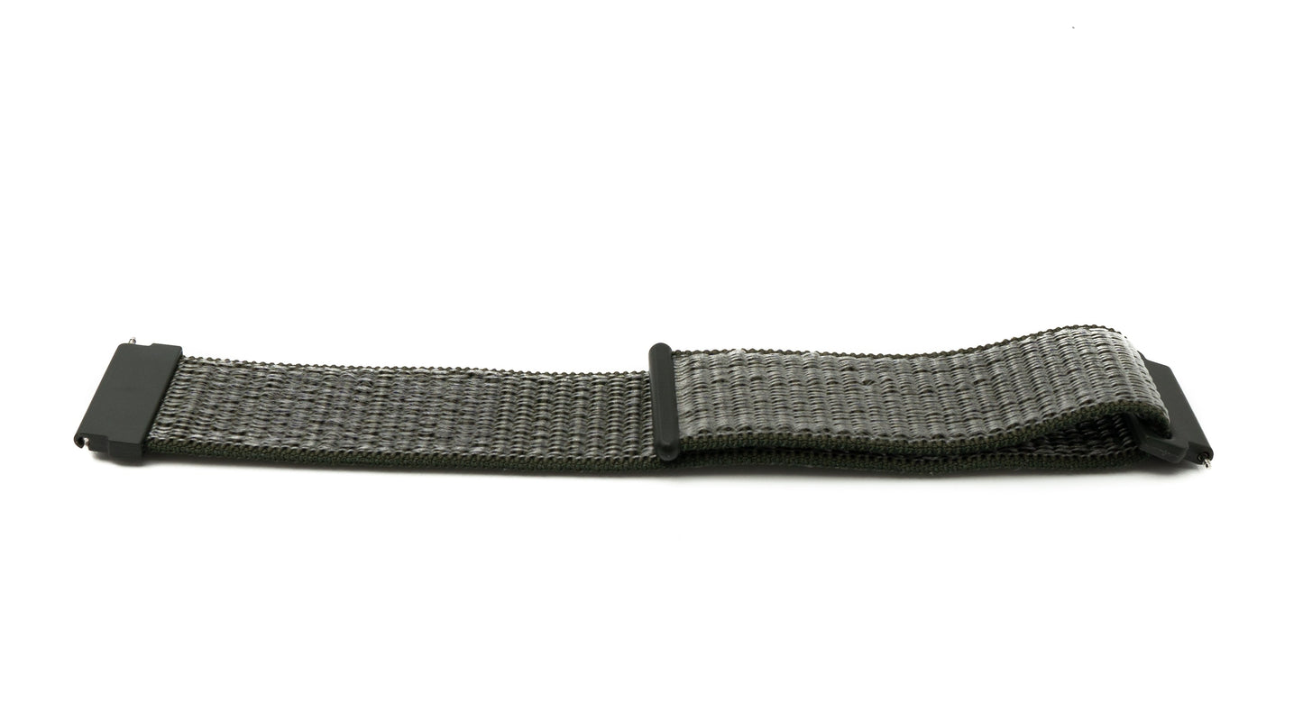 SYSTEM-S 22 mm nylon strap for Fitbit Versa 2 1 Lite Smartwatch in green