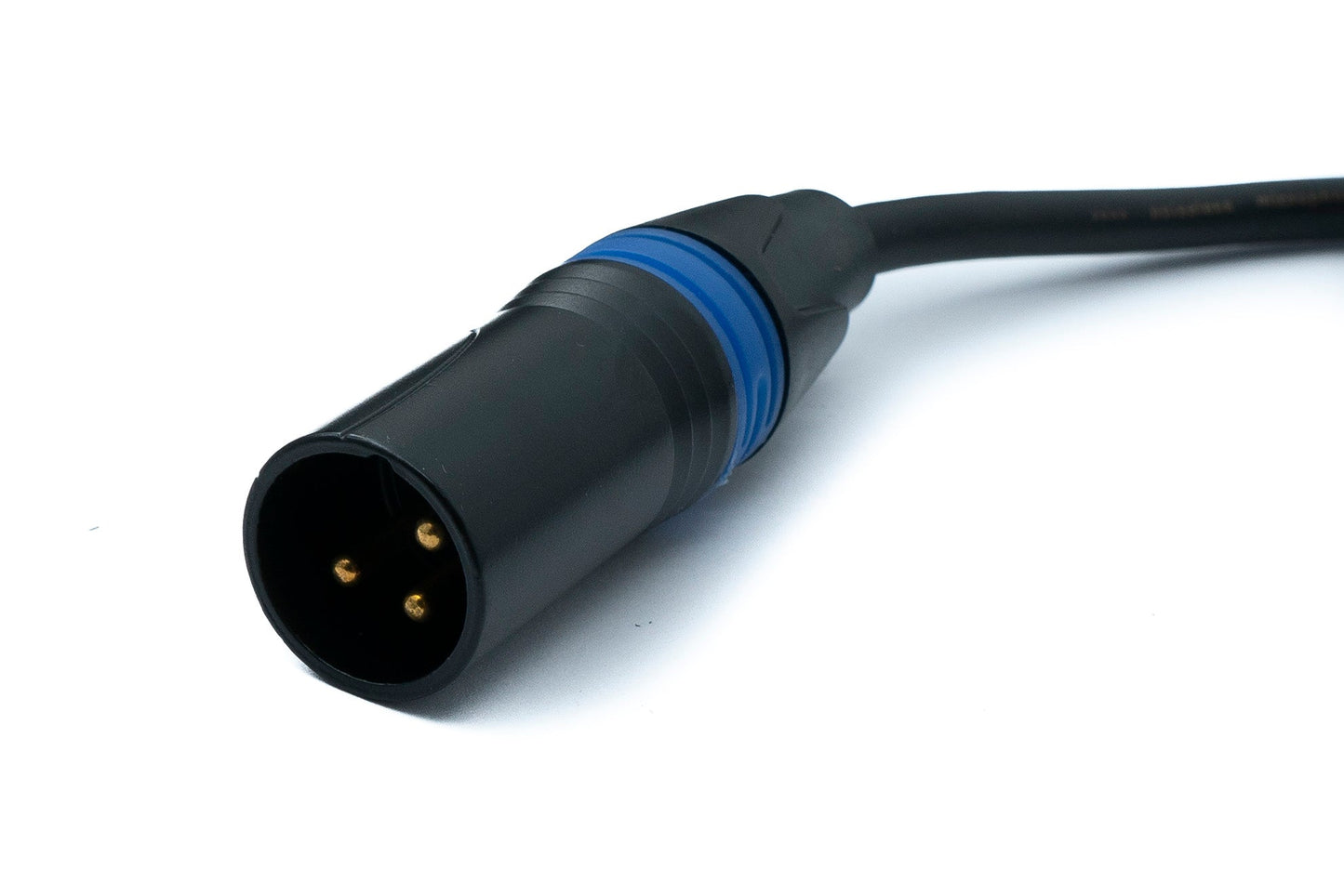 SYSTEM-S Audio XLR snúra 50 cm 3 pinna karlkyns í kvenkyns í svörtu