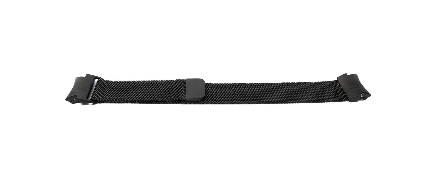SYSTEM-S Milanese málmarmband fyrir Galaxy Watch 6 Classic snjallúr í svörtu