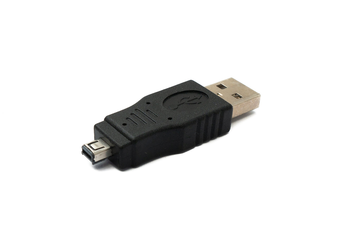 SYSTEM-S USB 2.0 adapter type A male to HIROSE MINI 4P male cable in black