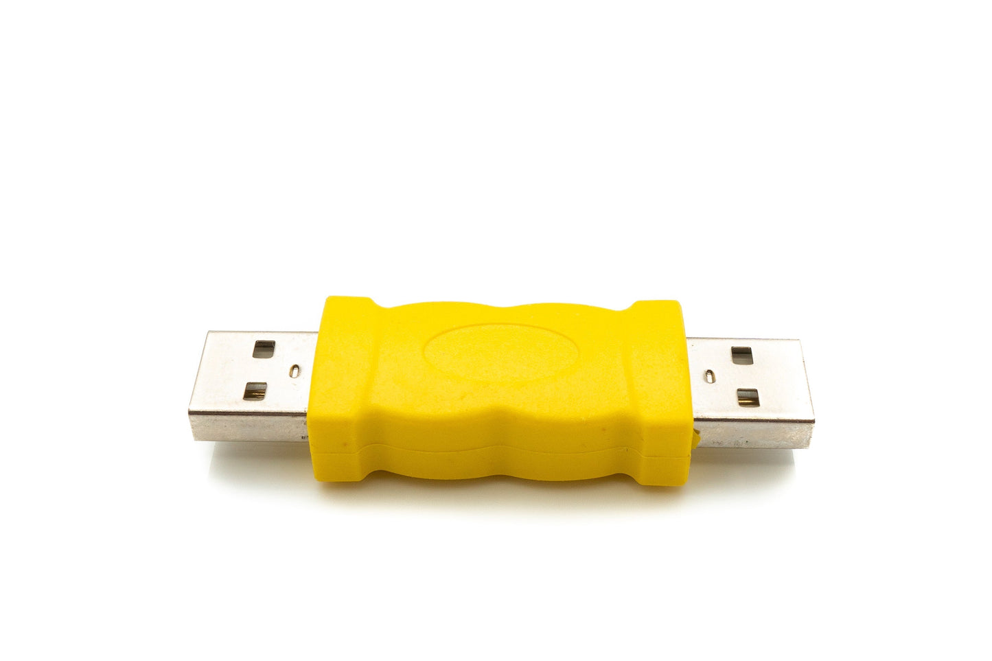 SYSTEM-S USB 2.0 Adapter Typ A Stecker zu Stecker Kabel in Gelb