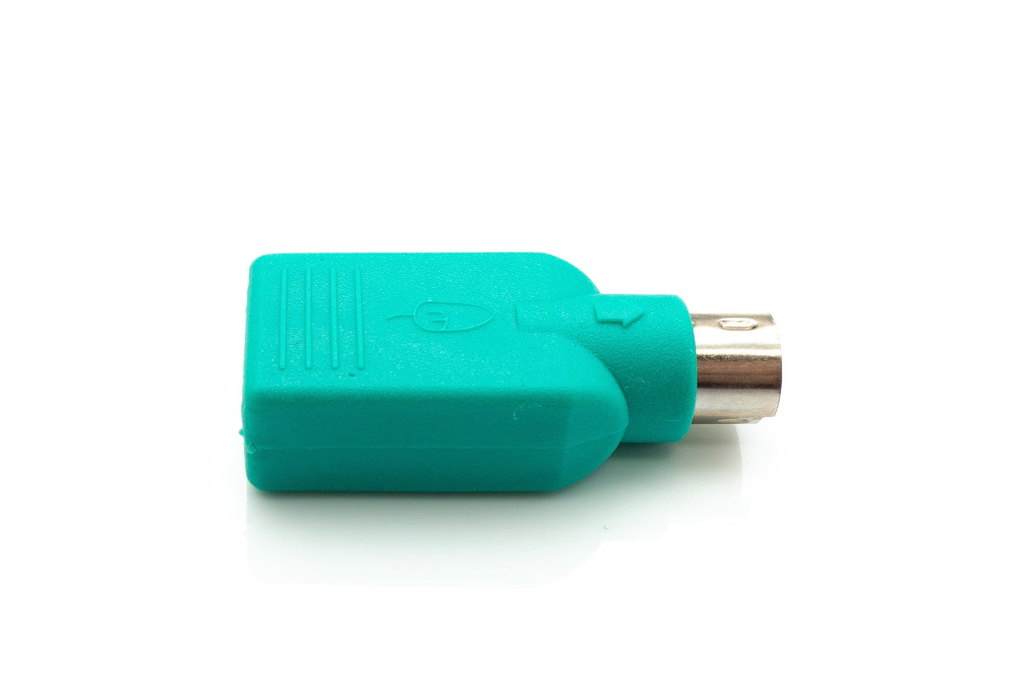 SYSTEM-S USB 2.0 millistykki af gerðinni A kvenkyns í PS/2 karlkyns PS2 snúra í blágrænu