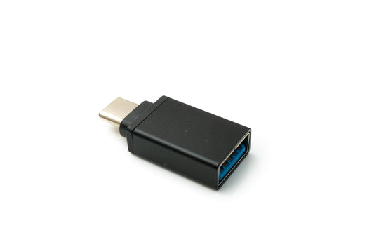 SYSTEM-S USB 3.1 millistykki af gerðinni C karlkyns í 3.0 A kvenkyns snúra í svörtu