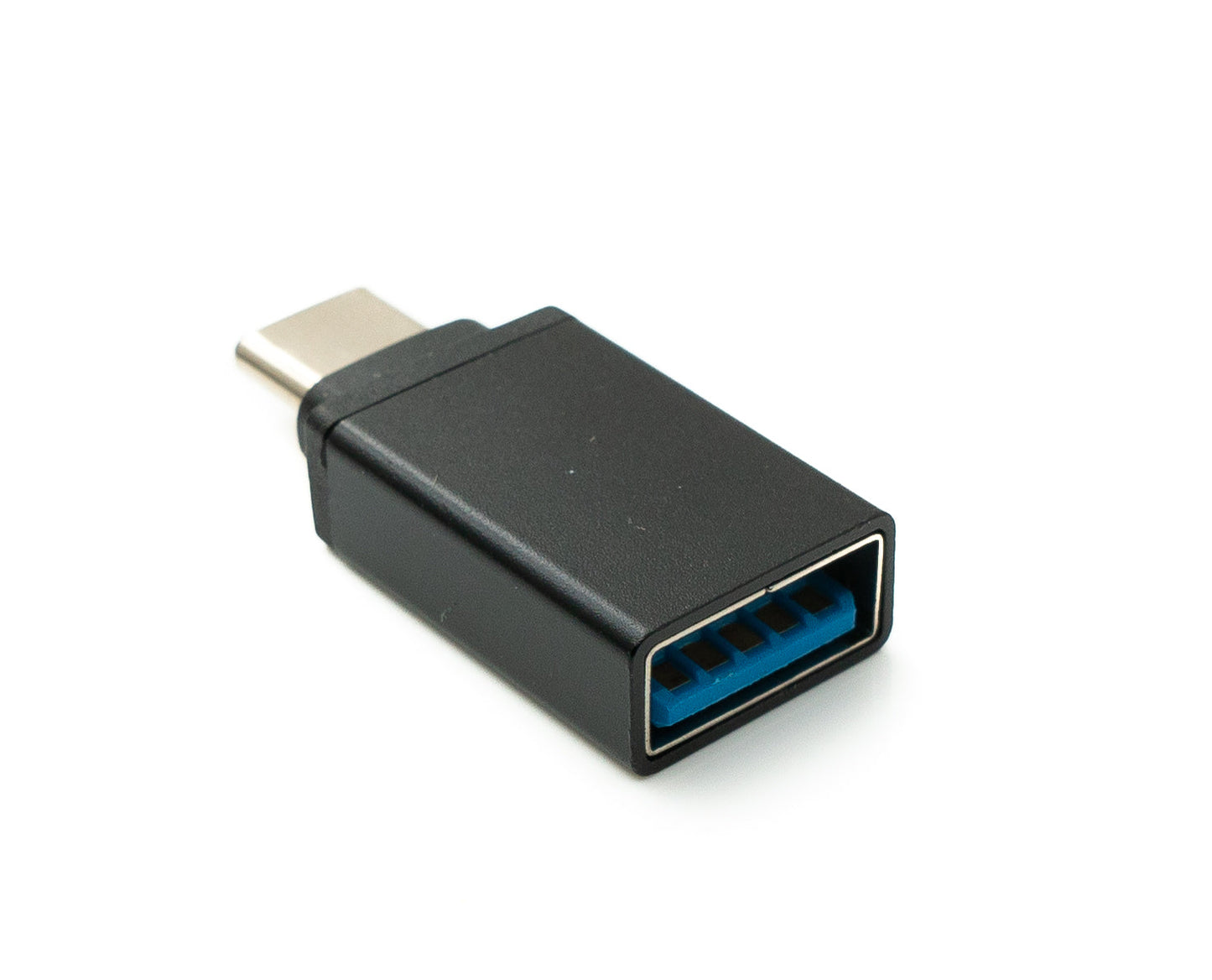 SYSTEM-S USB 3.1 millistykki af gerðinni C karlkyns í 3.0 A kvenkyns snúra í svörtu