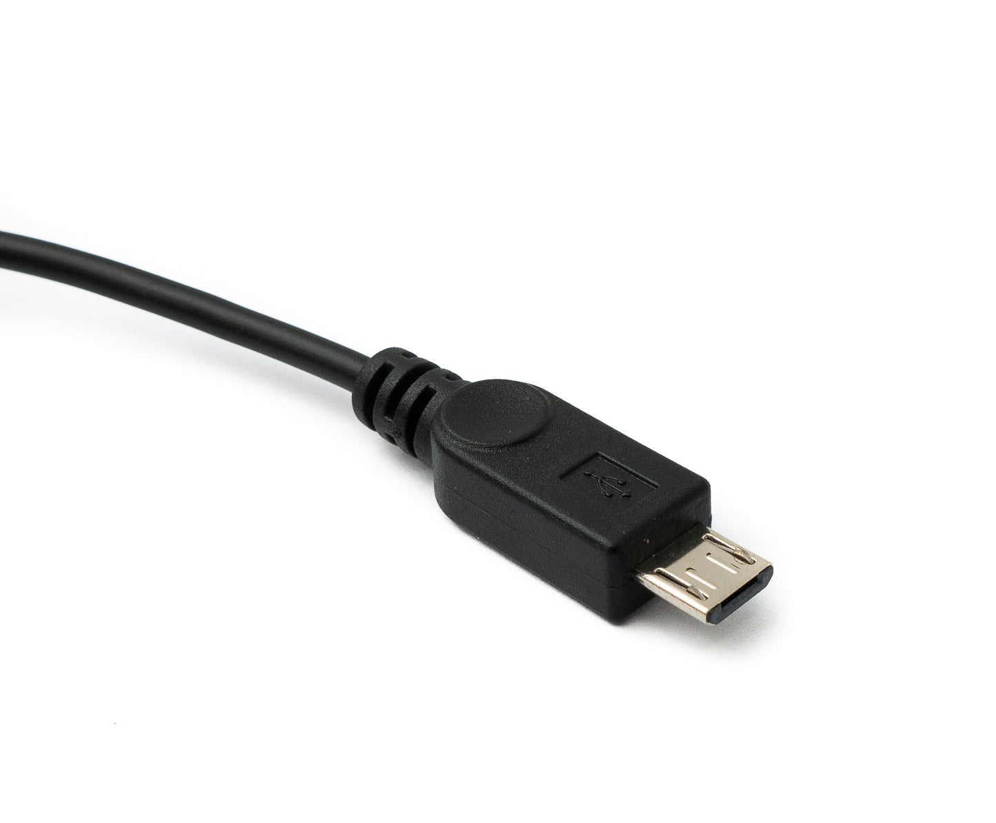 SYSTEM-S USB 2.0 Y snúra 30 cm Mini B kvenkyns í karlkyns + Micro B karlkyns millistykki svart