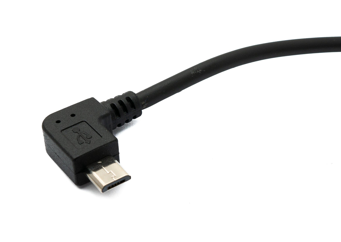 SYSTEM-S USB 2.0 Kabel 30 cm Micro B Stecker zu Stecker in Schwarz