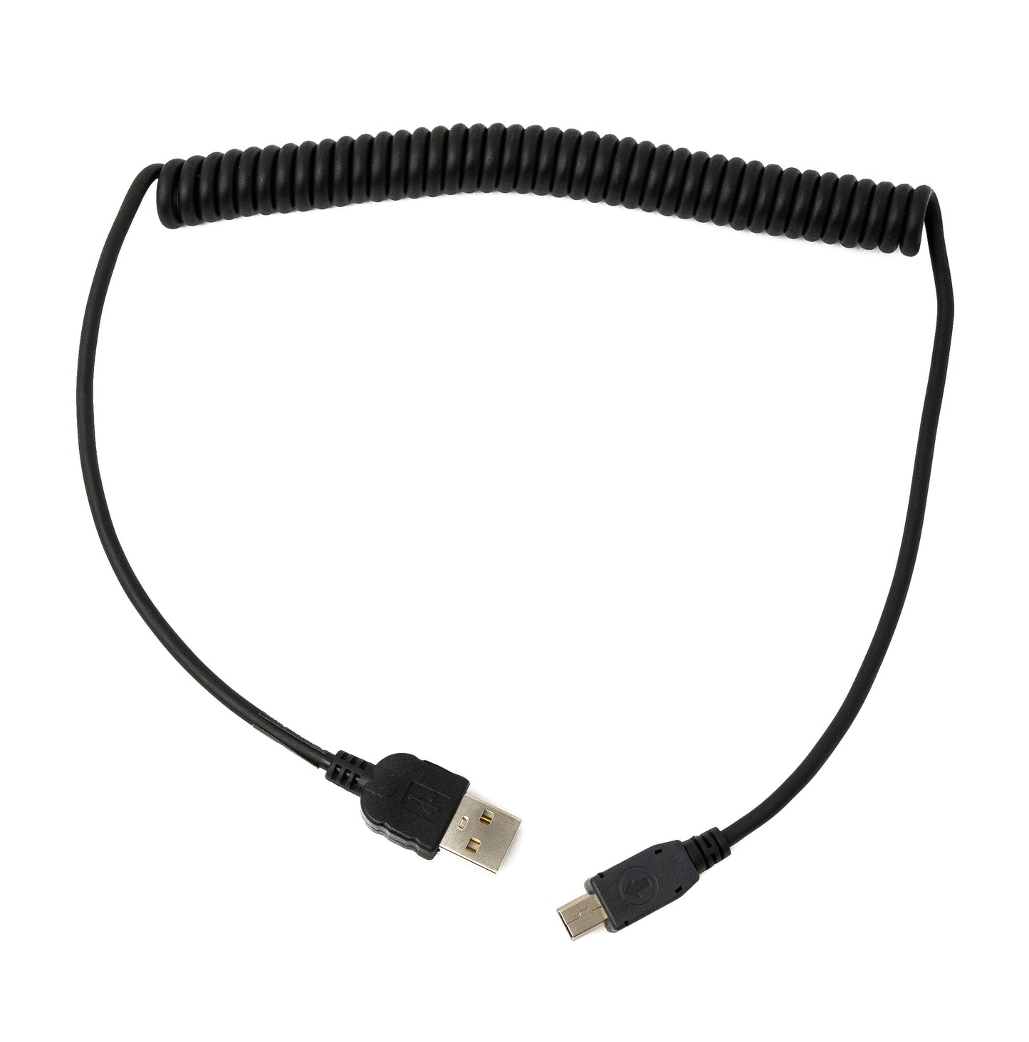 SYSTEM-S USB 2.0 cable 130 cm Mini B female to Type A male spiral for Garmin