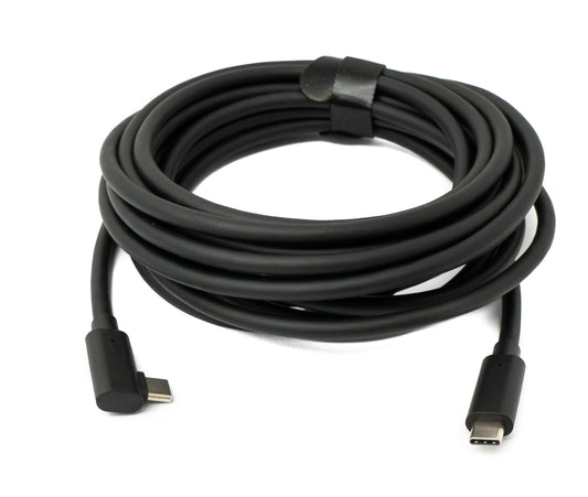 SYSTEM-S USB 3.2 Gen 1 cable 5m Type C male to male & 3.0 Type A male angle