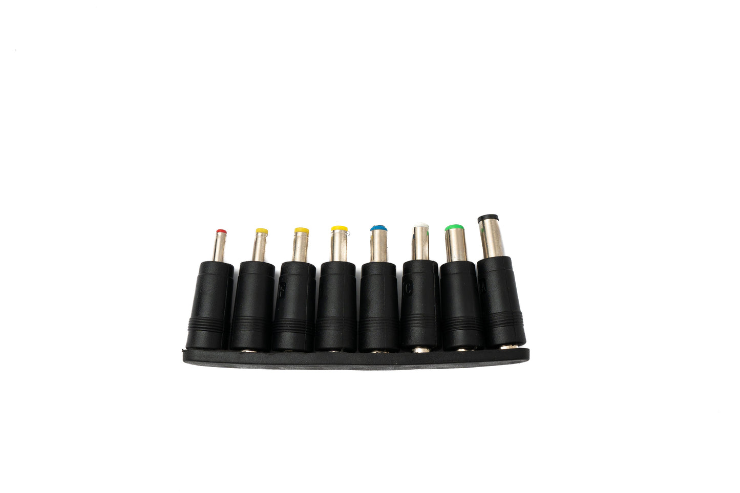 SYSTEM-S DC millistykki sett með 8 DC 20V 5,5 x 2,1 mm fyrir fleiri DC tengisnúrur í svörtu