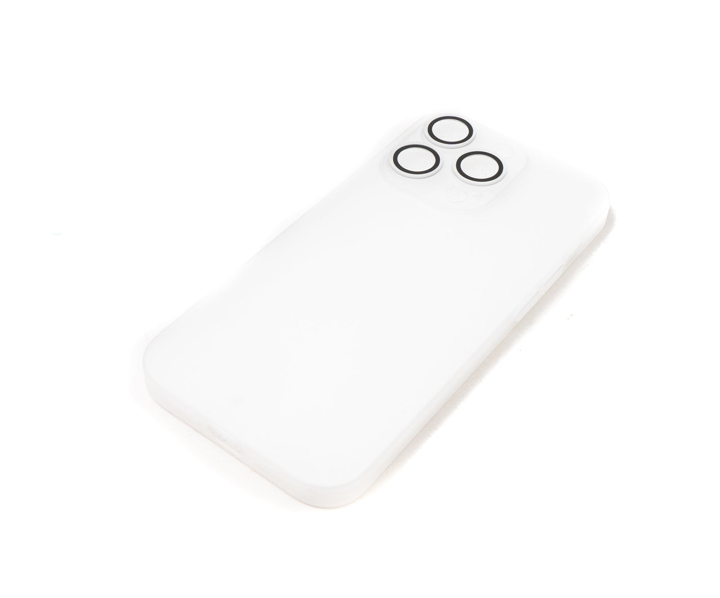 SYSTEM-S protective case shockproof scratch-resistant in white matt case for iPhone 14 Pro