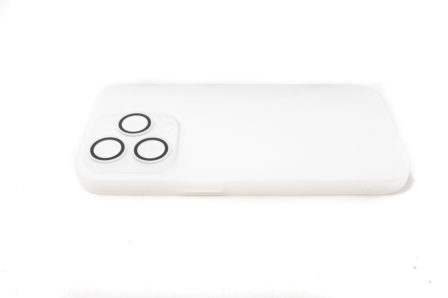 SYSTEM-S protective case shockproof scratch-resistant in white matt case for iPhone 14 Pro