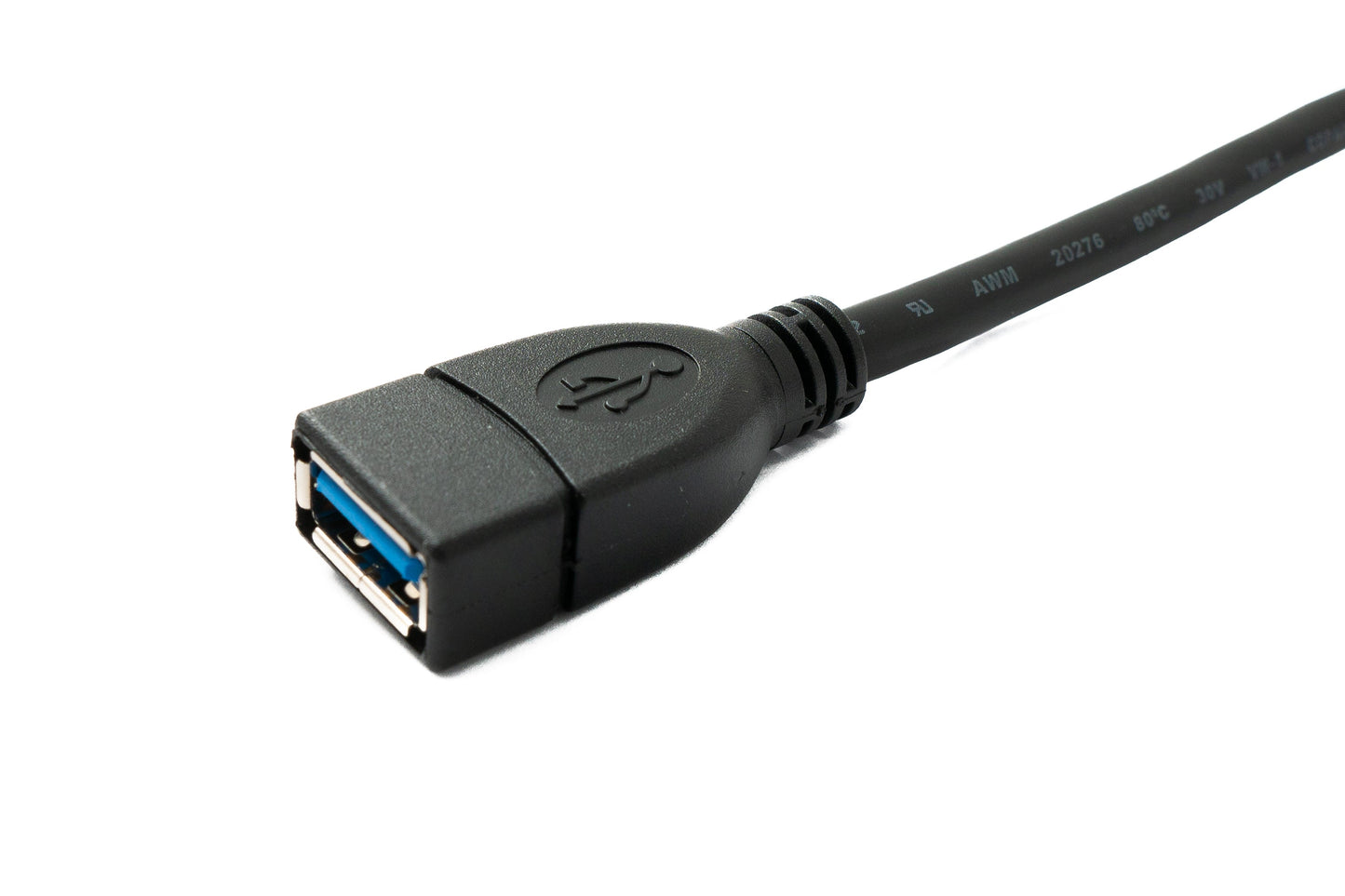 SYSTEM-S USB 3.0 snúra 3 m Tegund A karlkyns í kvenkyns 5 Gbit/s í svörtu