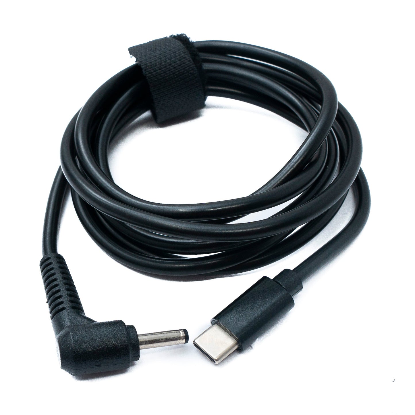 SYSTEM-S DC 15V snúra 150 cm 3,5 x 1,35 tengi í USB 3.1 Tegund C tengi, horntengi
