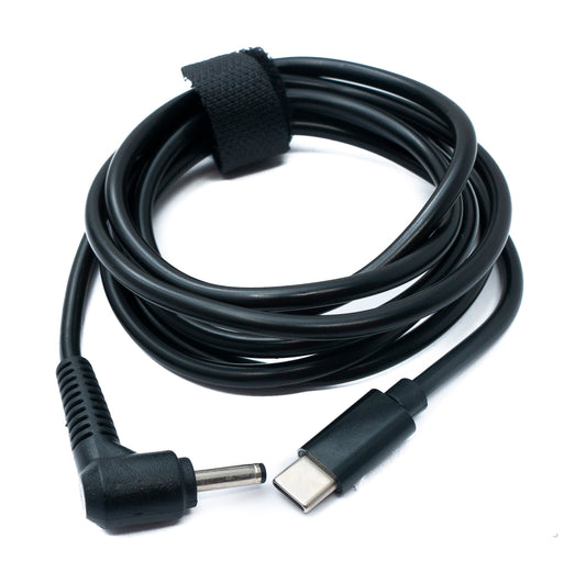 SYSTEM-S DC 15V cable 150 cm 3.5 x 1.35 plug to USB 3.1 Type C plug angle