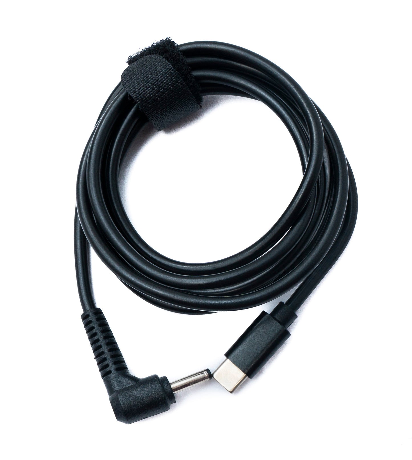 SYSTEM-S DC 15V snúra 150 cm 3,5 x 1,35 tengi í USB 3.1 Tegund C tengi, horntengi
