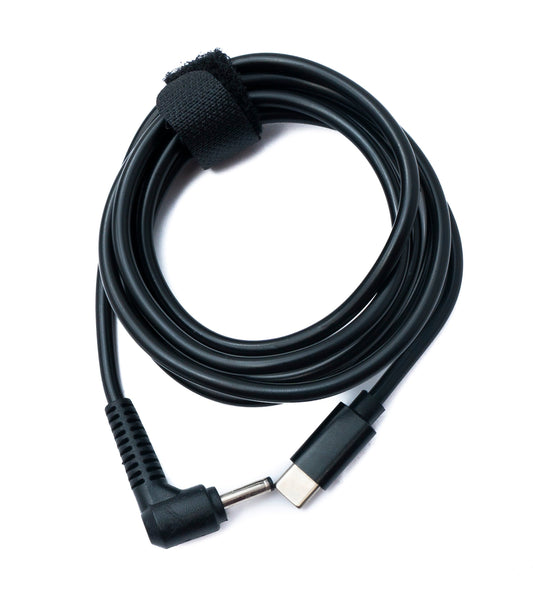 SYSTEM-S DC 15V cable 150 cm 3.5 x 1.35 plug to USB 3.1 Type C plug angle