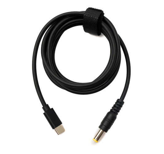 SYSTEM-S DC 20V cable 150 cm 5.5 x 2.5 plug to USB 3.1 Type C plug