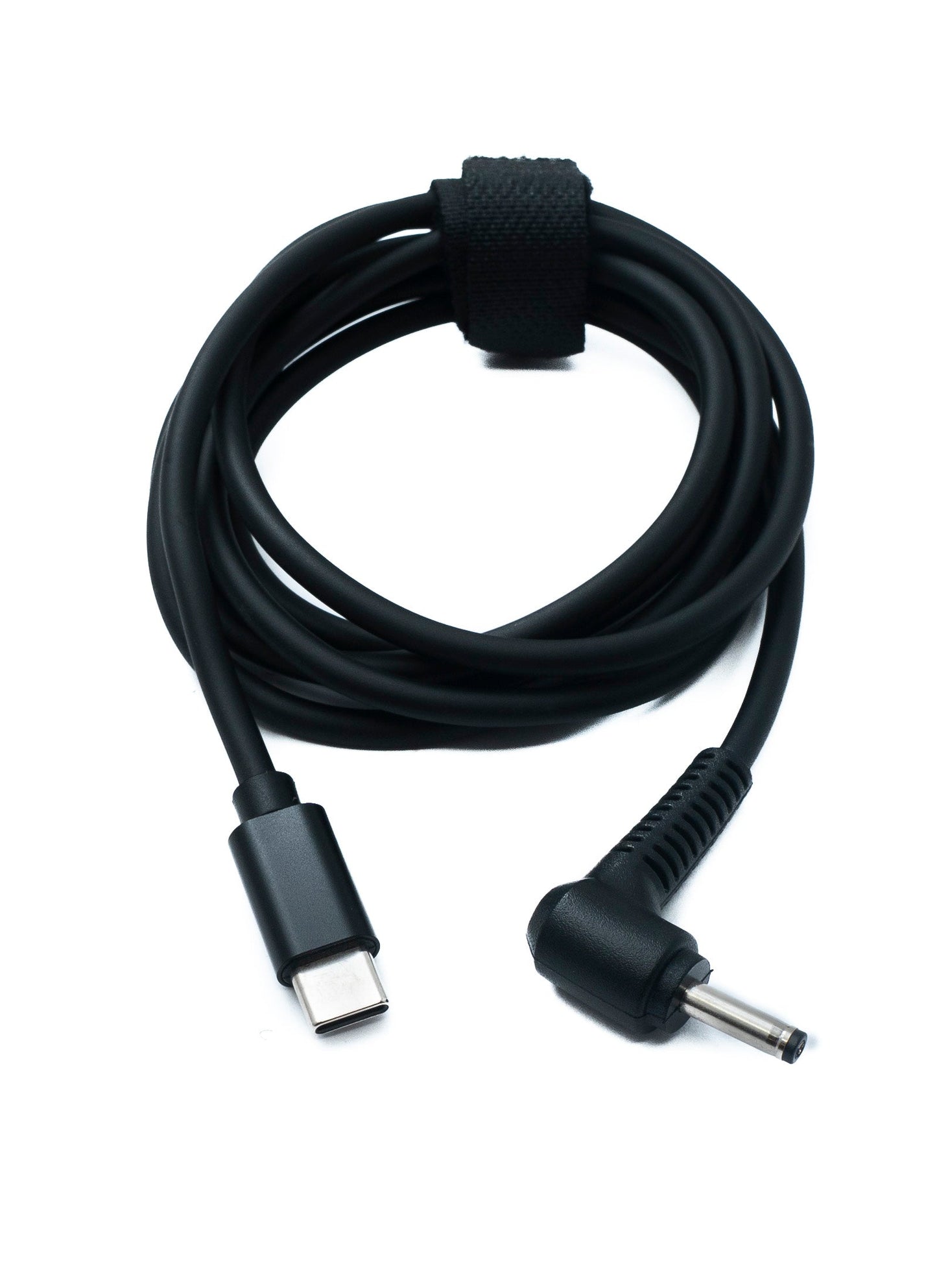 SYSTEM-S DC 20V snúra 150 cm 3,5 x 1,35 tengi í USB 3.1 Tegund C tengi, horntengi