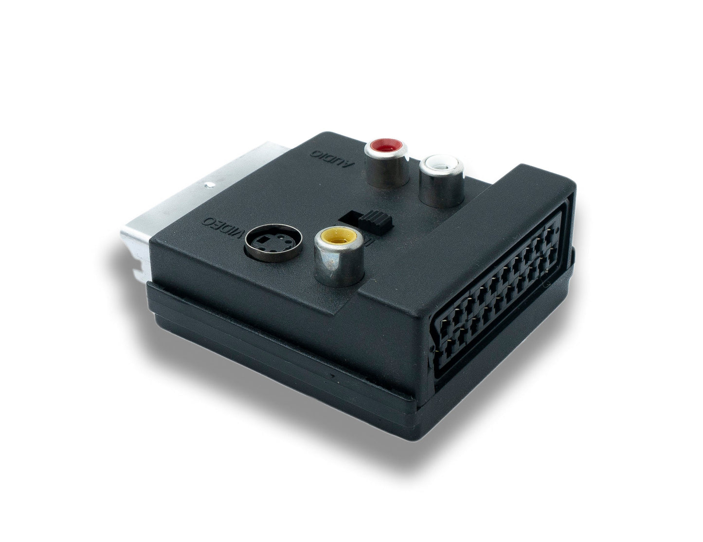 SYSTEM-S SCART breytir 21P tengi í RCA 3 pinna S-Video tengi millistykki