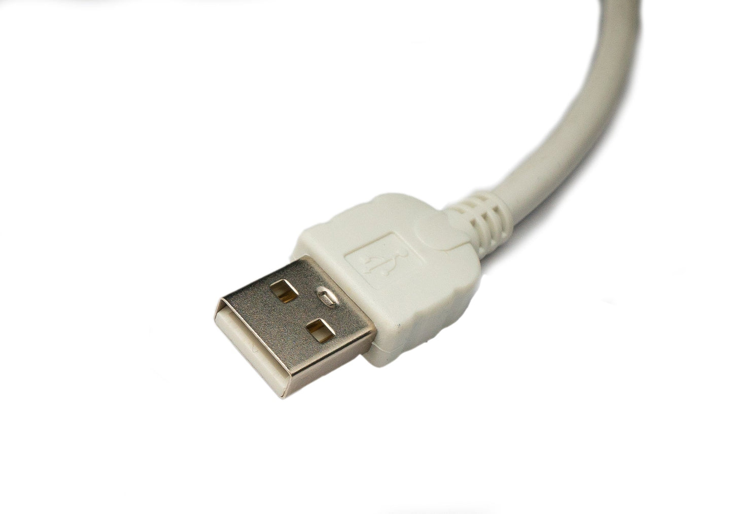 SYSTEM-S USB 2.0 snúra 300 cm Micro B tengi í Type A tengi í hvítu