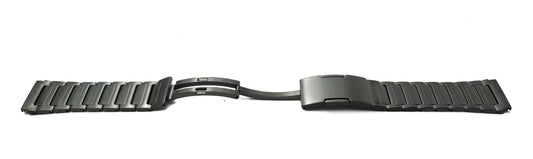 SYSTEM-S 22 mm titanium bracelet with folding clasp for Huawei Smartwatch in black