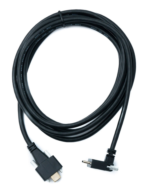 SYSTEM-S USB 3.1 Gen 2 Cable 2 m Type C Male to Male Panel Mount Angled Up Down Angled 10 Gbit/s 100W