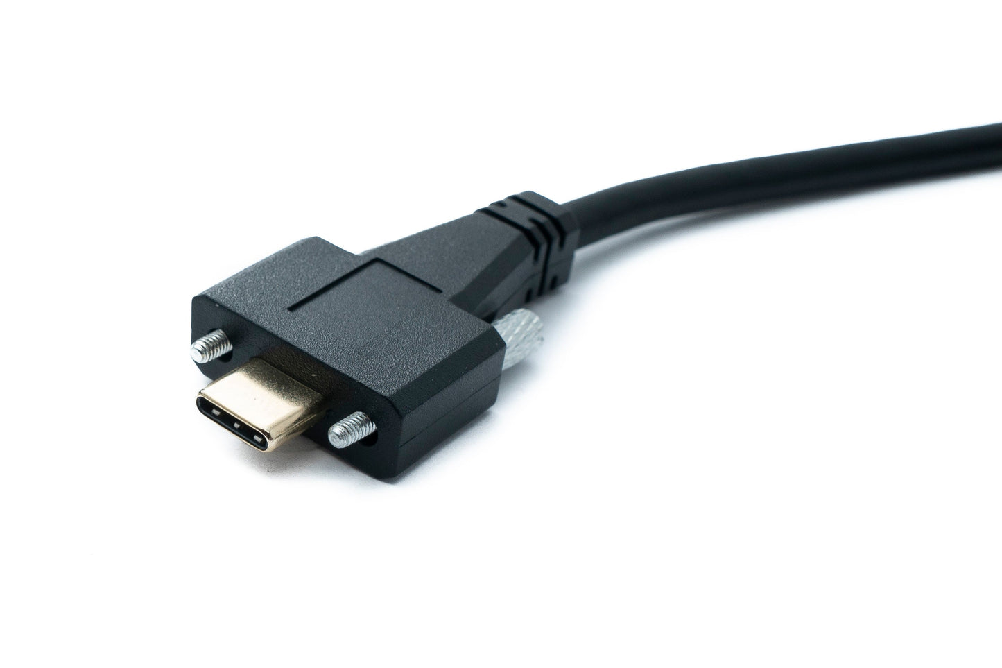 SYSTEM-S USB 3.1 Gen 2 Kabel 2 m Typ C Stecker zu Stecker Panel Mount Winkel Up Down Angled 10 Gbit/s 100W