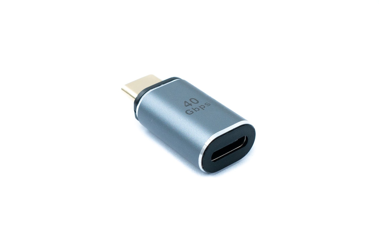 SYSTEM-S USB4 USB millistykki Tegund C karlkyns í kvenkyns 40 Gbit/s USB 4.0 snúra í gráum 100W