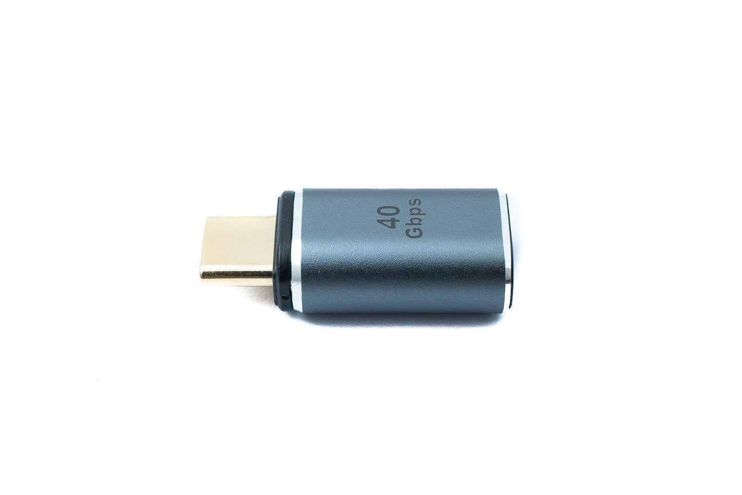 SYSTEM-S USB4 USB millistykki Tegund C karlkyns í kvenkyns 40 Gbit/s USB 4.0 snúra í gráum 100W