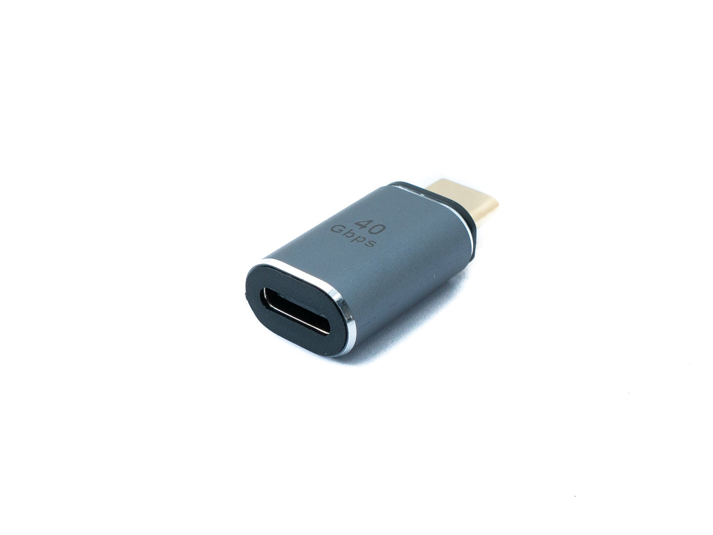 SYSTEM-S USB4 USB millistykki Tegund C karlkyns í kvenkyns 40 Gbit/s USB 4.0 snúra í gráum 100W