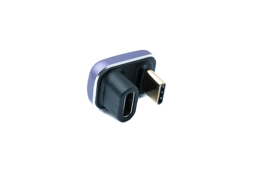 SYSTEM-S USB4 USB Adapter Type C Male to Female 40 Gbit/s USB 4.0 U Turn 180° Angle Cable