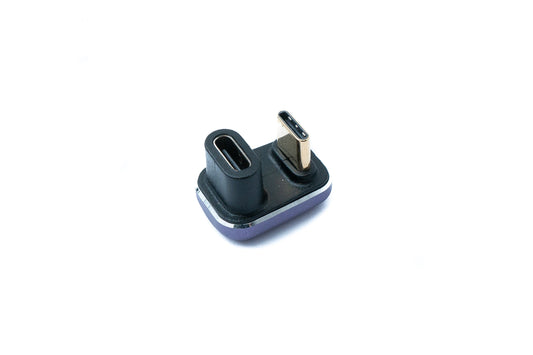 SYSTEM-S USB4 USB Adapter Type C Male to Female 40 Gbit/s USB 4.0 U Turn 180° Angle Cable
