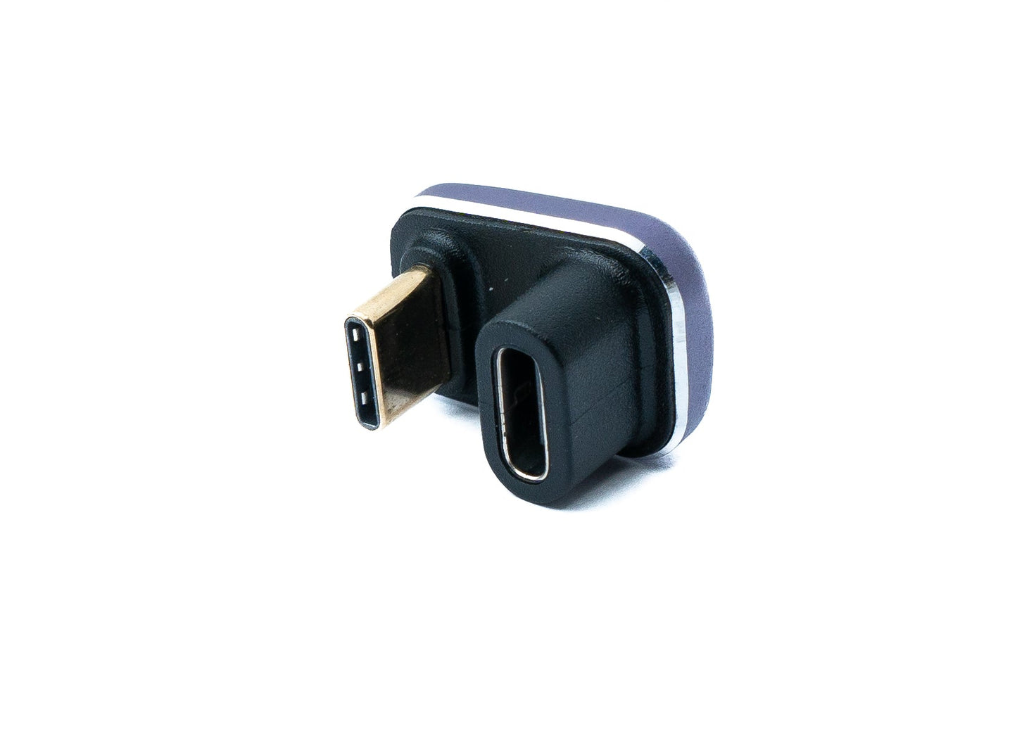SYSTEM-S USB4 USB Adapter Type C Male to Female 40 Gbit/s USB 4.0 U Turn 180° Angle Cable