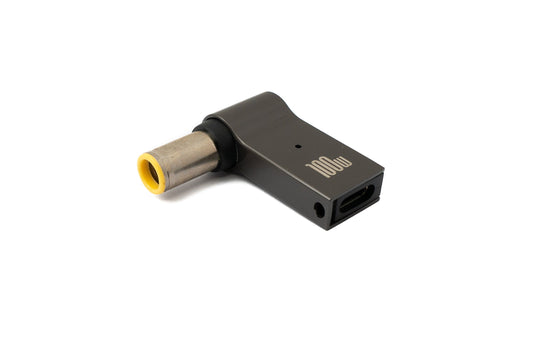 SYSTEM-S USB 3.1 millistykki af gerð C karlkyns í DC 20V 7,9 x 5,5 mm kvenkyns í gráu