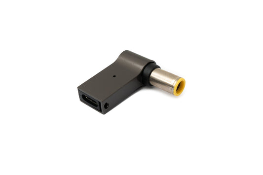 SYSTEM-S USB 3.1 millistykki af gerð C karlkyns í DC 20V 7,9 x 5,5 mm kvenkyns í gráu